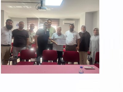 ŞUBEMİZ EMEKÇİSİ MEHMET YÜCEDAĞ`A TEŞEKKÜR PLAKETİ VERİLDİ.